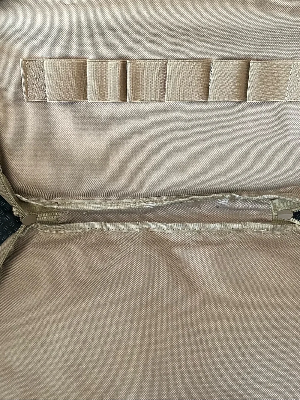Men's Laptop Bag in Tan with American Flag Patch